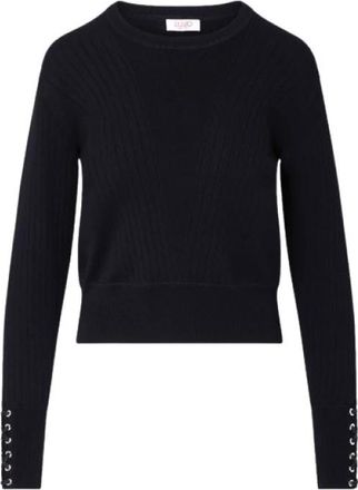 Liu Jo Tf 6080 Ms 63L Jersey de canal&eacute; - Knitwear - Mujer - Negro - M