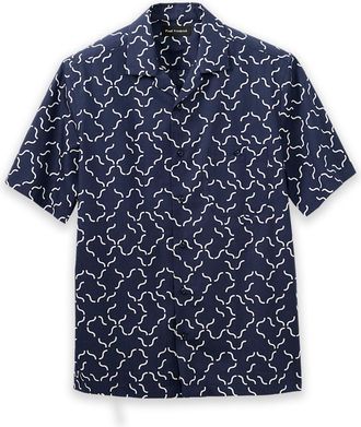 Paul Fredrick Cotton Deco Casual Shirt