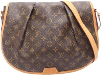 Louis Vuitton Pre-owned Vintage Monogram Schoudertas - Dames - Vintage Schoudertas - Bruin - ONE Size - Leer - Vintage