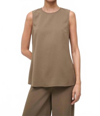 Staud Bronte Sleeveless Top In Truffle