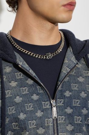 Dsquared2 Necklace With Logo, Mens, Silver