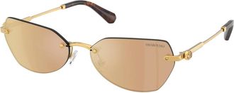 Swarovski Sk 7038 Zonnebril - Dames - Zonnebrillen - Geel - 58 MM - Accessoires