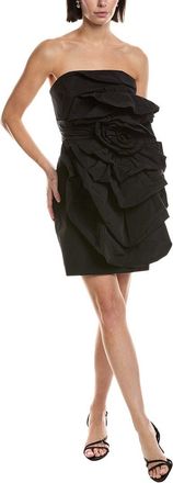 Marchesa Sleeveless Taffeta Mini Dress