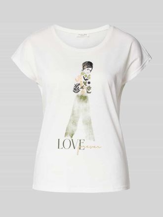 Christian Berg Regular Fit T-Shirt aus Viskose-Mix in Offwhite, Gr&ouml;&szlig;e XXL