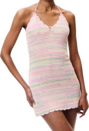 LoveShackFancy Womens Zoa Cotton Crochet Mini Dress In White