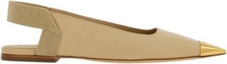 Ferragamo Alhena Nappa Slingback Flats, Size 7.5 C