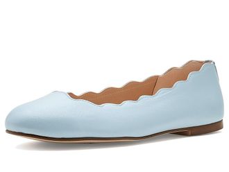 French Sole Jigsaw Womens Flat Shoes Ice Blue : 7.5 M, Leather/Nappa