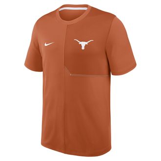 Nike Texas Sideline Coach Nike Mens Dri-FIT College Top in Orange | 03B208D9TXE-GQK