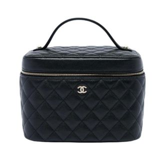 Chanel Pre-owned Vanity Bag - Dames - Pre-owned - Zwart - Maat: ONE Size Leer
