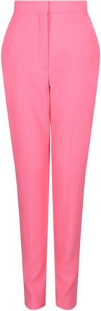 Alexander McQueen Alexander Mcqueen High-Waisted Wool Cigarette Pant