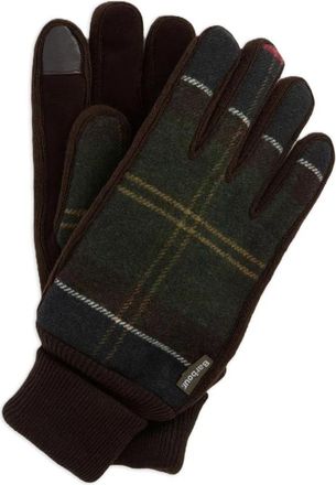 Barbour Hackney Tartan Handschoenen - Heren - Handschoenen - Groen - M - Katoen - Accessoires