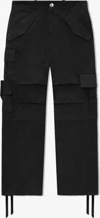 Rhude Black Cotton Cargo Womens Pants