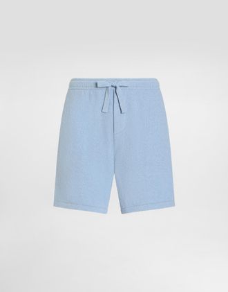 Dolce & Gabbana Smooth Knit Shorts - Man Azure 52