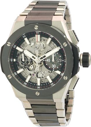 Hublot Pre-owned Hublot Big Bang Chronograph Skeleton Dial Mens Watch 451.NM.1170.NM