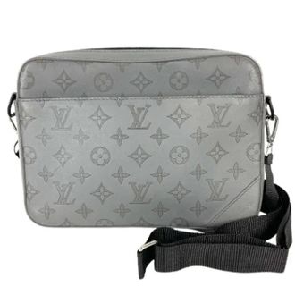 Louis Vuitton Pre-owned Monogram Shadow Clutch/Shoulder Bag - unisex - Louis Vuitton Vintage - Vintage Cross Body Bags - Gray - ONE SIZE - Pre-owned