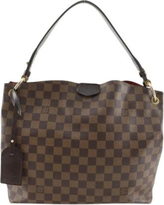 Louis Vuitton Pre-owned Graceful PM Schoudertas - Dames - Vintage Schoudertas - Bruin - ONE Size - Leer - Vintage