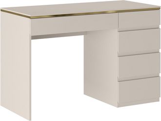 Pascal Morabito Escritorio - 5 cajones - Beige y dorado - VUKIA de Pascal Morabito