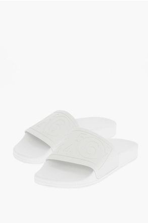 Maison Margiela MM6 Solid Color Slides with Embossed Logo size 40