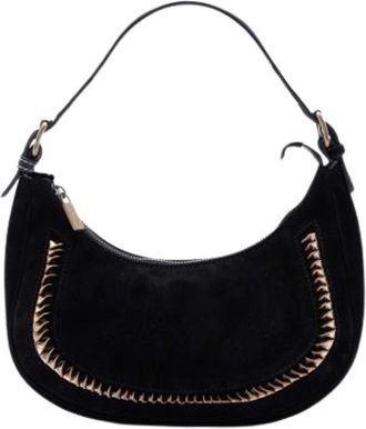 Celine Pre-owned Suede Shoulder Bag - Dames - Vintage Schoudertas - Zwart - ONE Size - Leer - Vintage