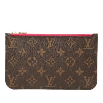 Louis Vuitton Pre-owned Clutches, female, Brown, Size: ONE SIZE Pre-owned Neverfull Pouch