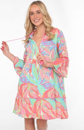 Zwillingsherz Sommerkleid »Power Farben« Eingrifftaschen mit Tasseln, Trompeten Ärmeln und Eingriffstaschen