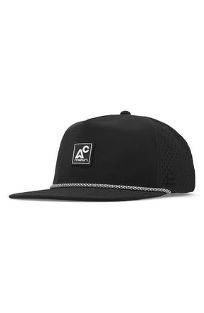 Melin Coronado Packable Hydro Snapback Ball Cap in Black at Nordstrom, Size Medium