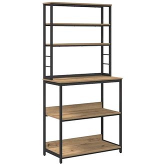 vidaXL Estante De Cocina Roble Artesanal 80 X 40 X 168 Cm Vidaxl