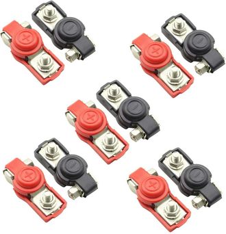 OEM 5 Pares De Terminales De Bater&iacute;a, Conector De Abrazadera De Cable De Conexi&oacute;n R&aacute;pida Para Automoci&oacute;n De Alta Resistencia