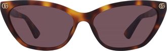 Gucci Violet Cat Eye Ladies Sunglasses GG1815S 002 58