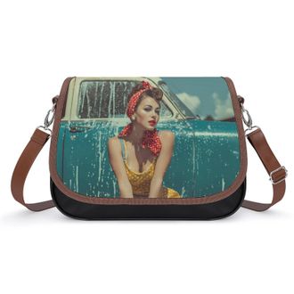 Generic Pin Ups Women Poster Fashion Womens Crossbody Bags Novelty Handbag Shoulder Bag Purse