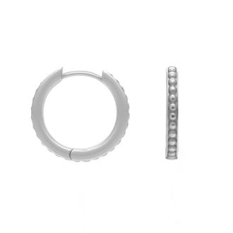 Dower & Hall Medium Dotty Flat Edge Hoop