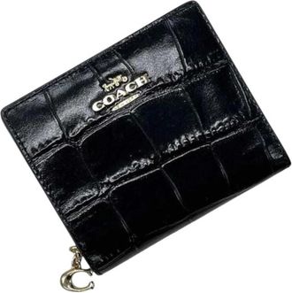 Coach Pre-owned C6092 Portemonnee (bi-fold) - Dames - Vintage Accessoires - Zwart - ONE Size - Leer - Vintage
