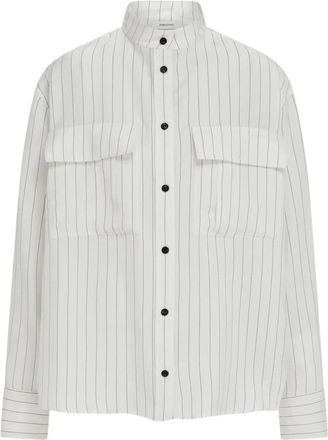 Ferragamo Camicia gessata - Bianco