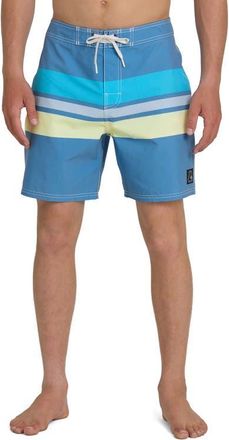 Quiksilver Original Straight Board Shorts in Riviera at Nordstrom, Size 30