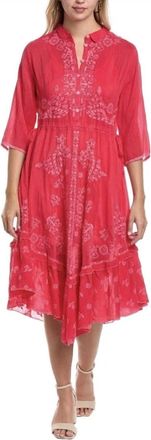 Johnny Was Womens Vipiana Dress In Coral