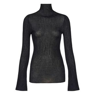 Ferragamo Long Sleeves Round-Neck