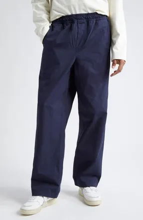 Palmes Lucien Cotton Ripstop Pants in Navy at Nordstrom, Size 48