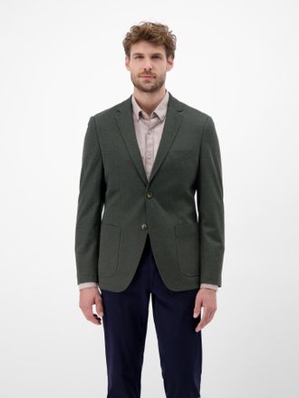 Lerros Jerseysakko LERROS Sakko mit Hahnentrittmuster, Herren, Gr. 50, nordic olive, 72% Polyester, 22% Viskose, 6% Elasthan, Sakkos Jerseysakko