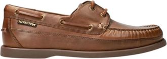 Mephisto Bruine Leren Instapschoen voor Heren - Heren - Bootschoenen - Bruin - 38 1/2 EU - Leer - Schoenen