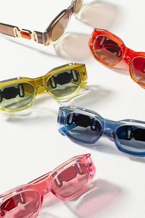 I-SEA Ombre Deco Rectangle Sunglasses