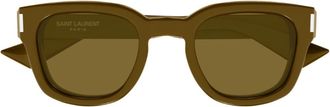 Saint Laurent Eyewear Saint Laurent Sl 838 Linea Corner Angle 007 Brown Sunglasses