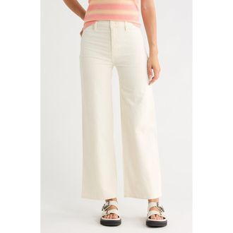 Hurley Wide Leg Corduroy Pants in Off White at Nordstrom Rack, Size 24