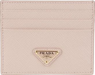 Prada Portacarte - Dames - Portefeuilles - Roze - ONE Size - Leer - Accessoires