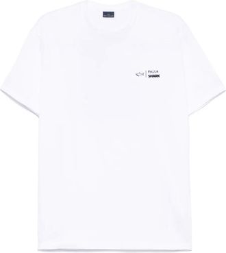 Paul & Shark T-shirt con logo gommato - Bianco