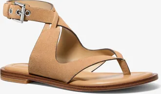 Michael Kors Irene Suede Wrap Sandal