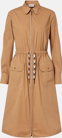 Moncler Cotton-blend zip-up shirt dress