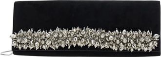 SIMKHAI Tassen, Dames, Zwart, ONE Size, Leer, River East-West Leren Clutch