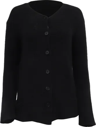 Giorgio Armani Armani Knit Cardigan in Black Wool