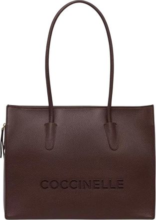 Coccinelle Myrtha 26 Tote - Dames - Shoppers - Bruin - ONE Size - Katoen - Tassen