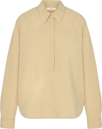 The Row Margan Shirt - Dames - Blouses - Beige - XS - Katoen - Overhemden